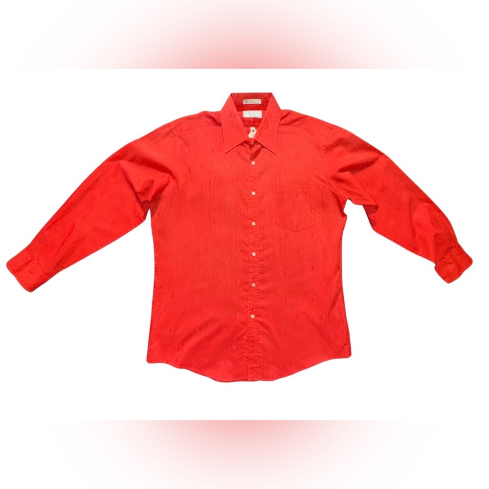 Yves Saint Laurent Monogram Red Dress Shirt